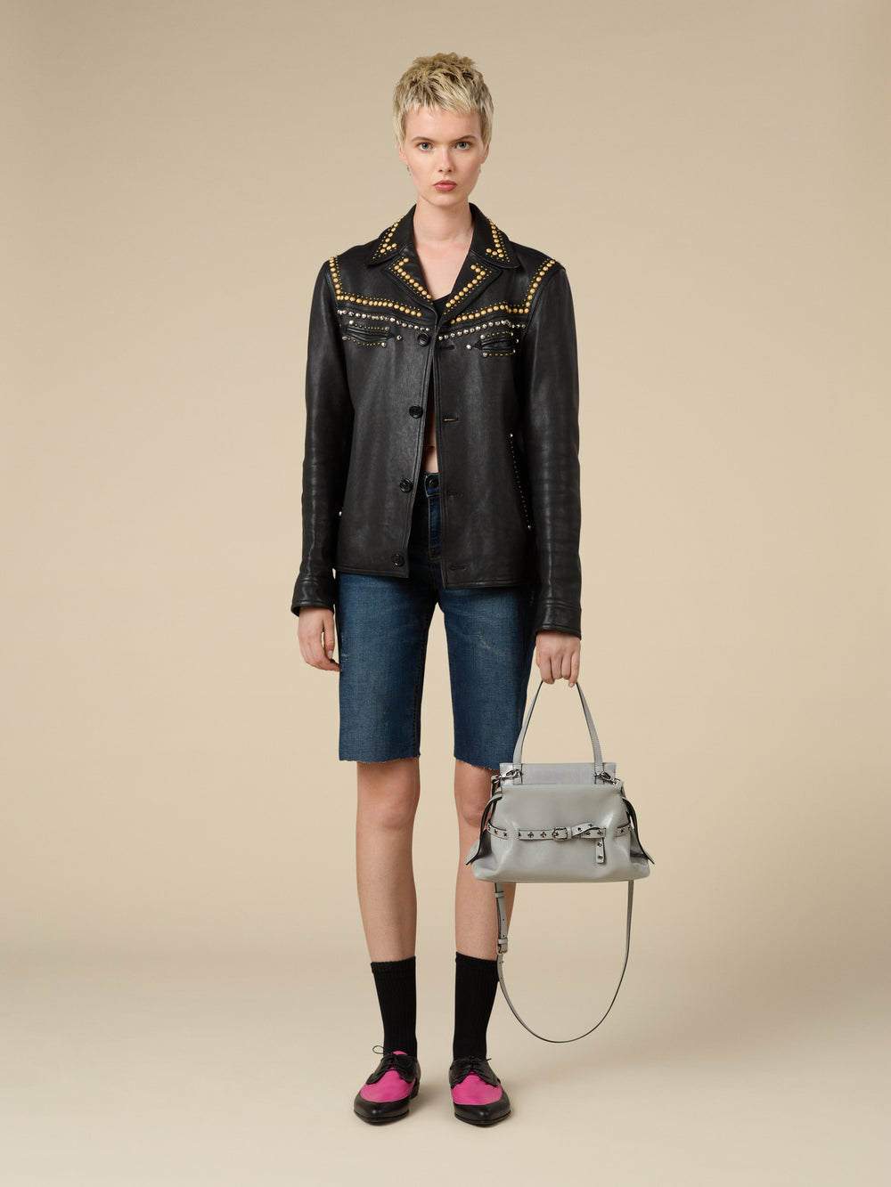 ストリングバッグ スモール ライトグレイ