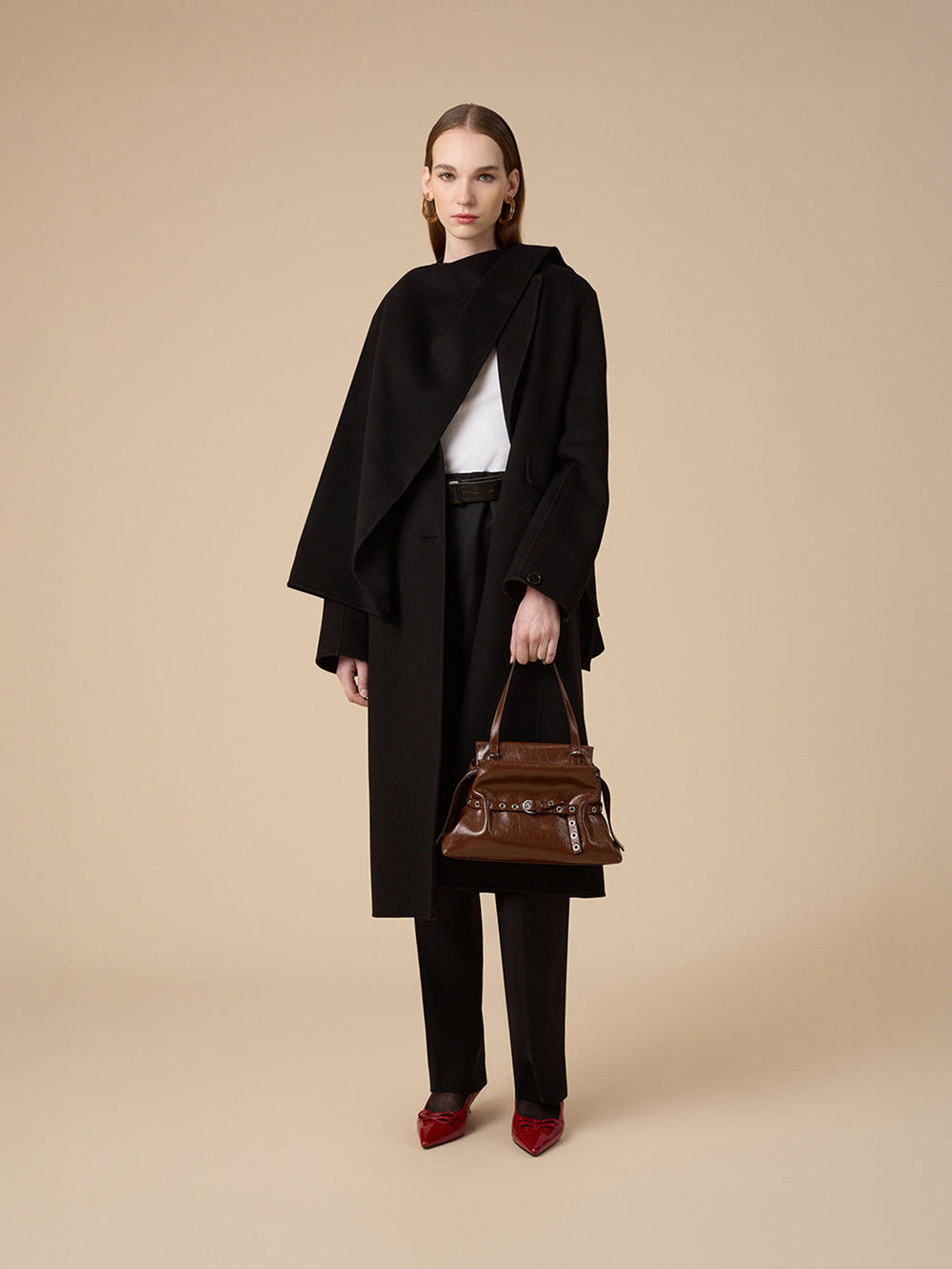 ストリングバッグ スモール チョコ・ブラウン